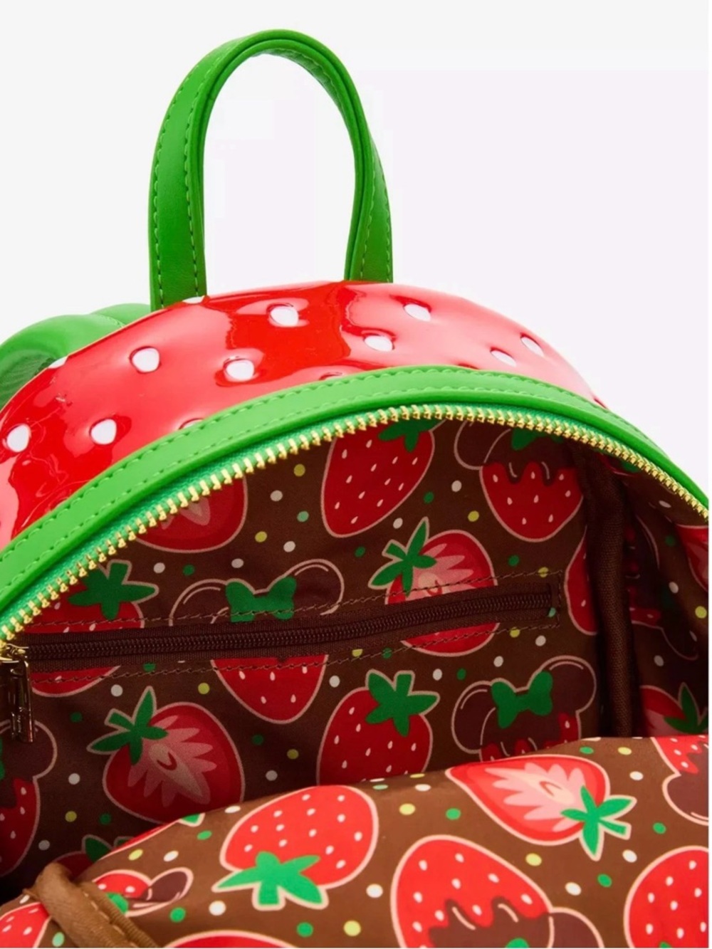 NWT Loungefly Disney Minnie Chocolate Dipped Strawberry Scented Backpack RARE - Picture 4 of 8